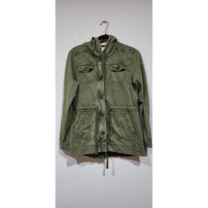 Lucky Brand Green Utility Hooded Jacket Women’s Size Medium